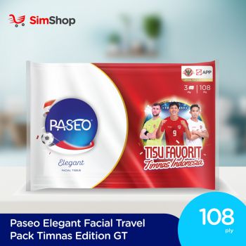 Paseo Elegant Facial Travel Pack 108 Ply Timnas Edition